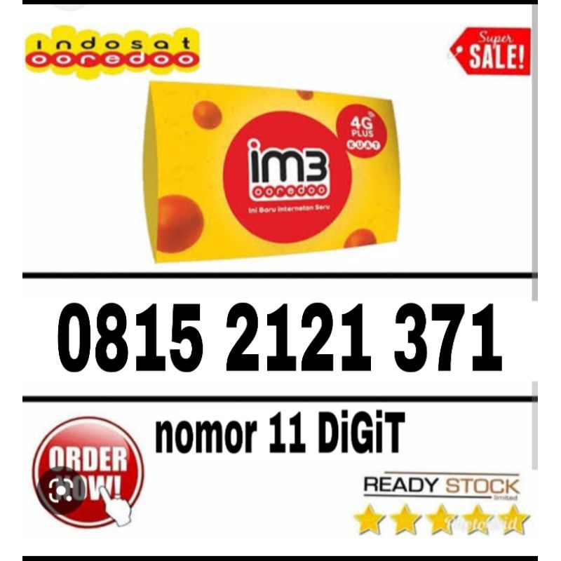 Promo Nomor cantik INDOSAT 4G LTE 11 digit segel  bisa diaktipkan dimana saja