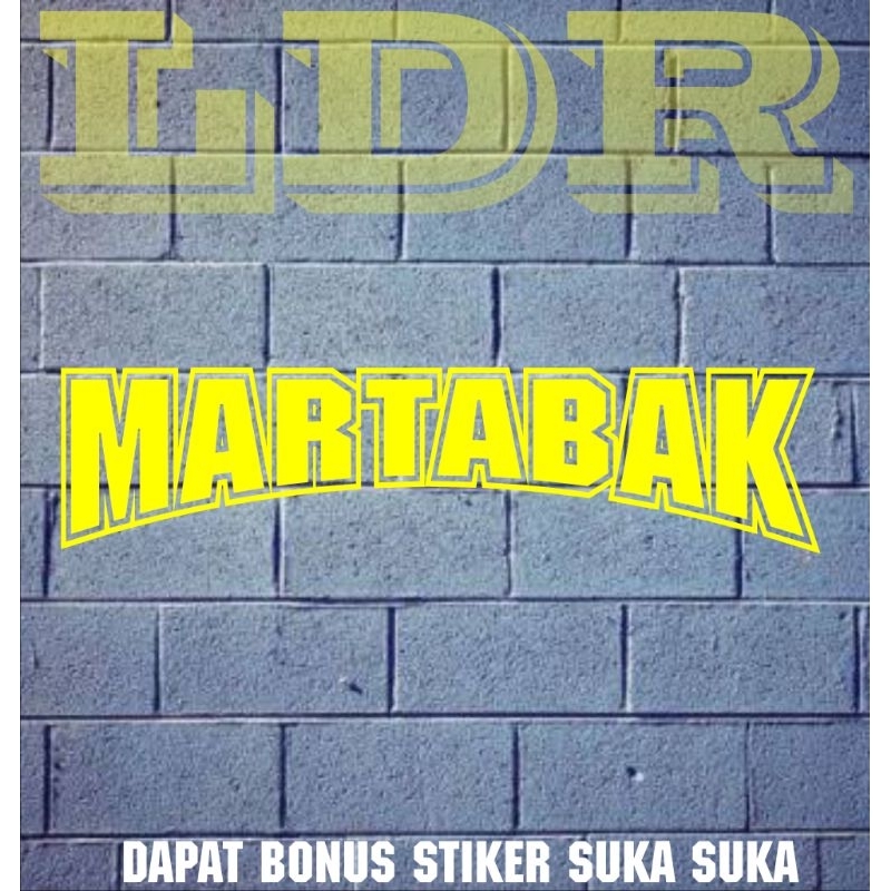 stiker cutting martabak