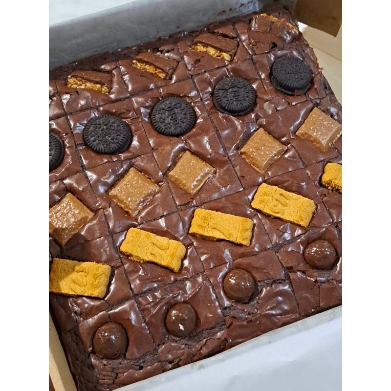 

fudgy brownies panggang cadbury // brownies panggang nutella