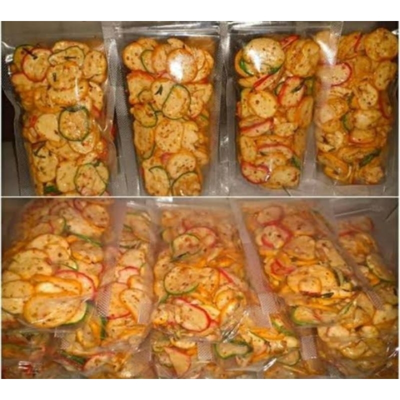 

cemilan seblak kering original dan pedas, makanan ringan, kudapan