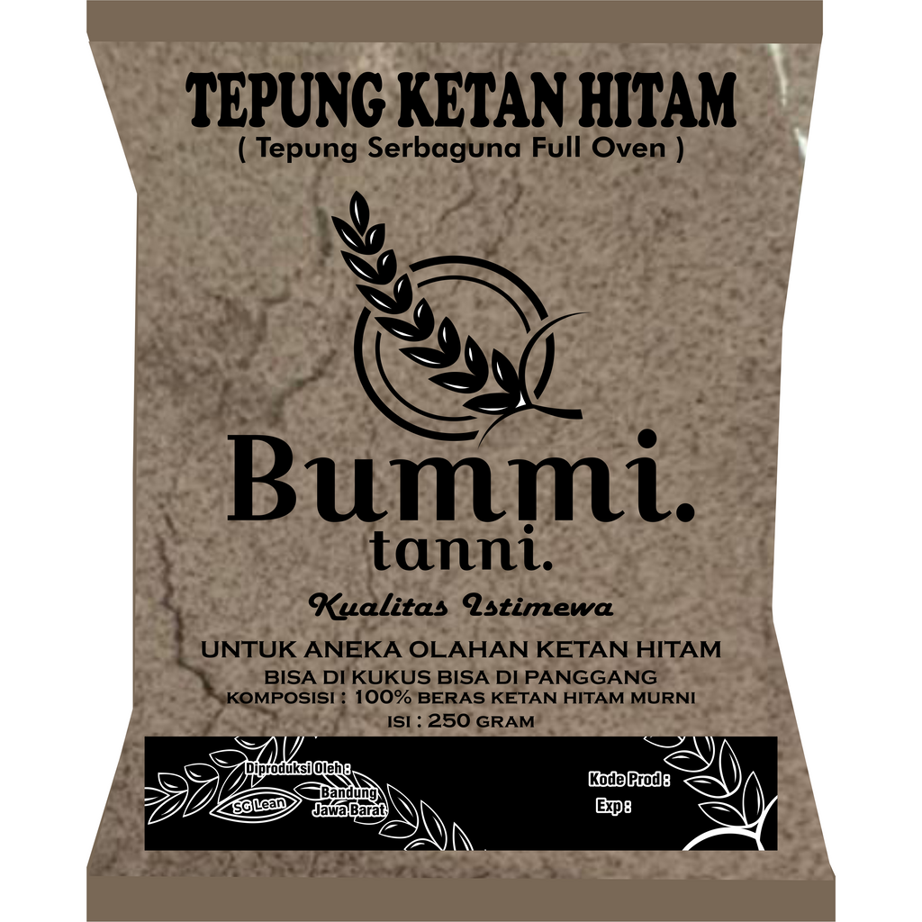 

TEPUNG KETAN HITAM CAP BUMMI 250 GRAM | Tepung Ketan Hitam | Bolu Kue