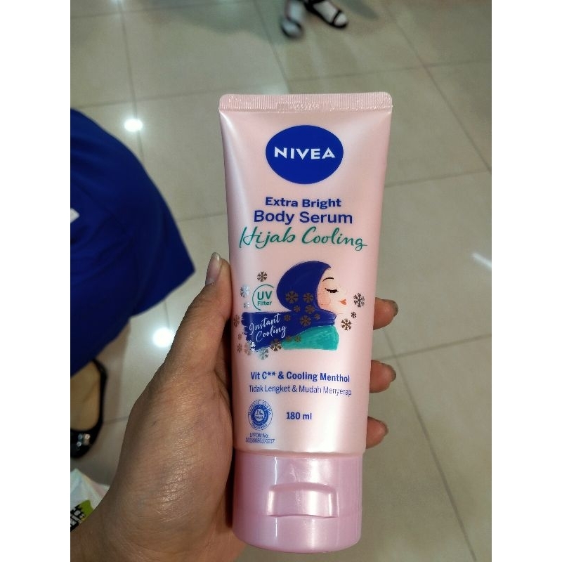 NIVEA EXTRA BRIGHT BODY SERUM HIJAB COOLING  180ML