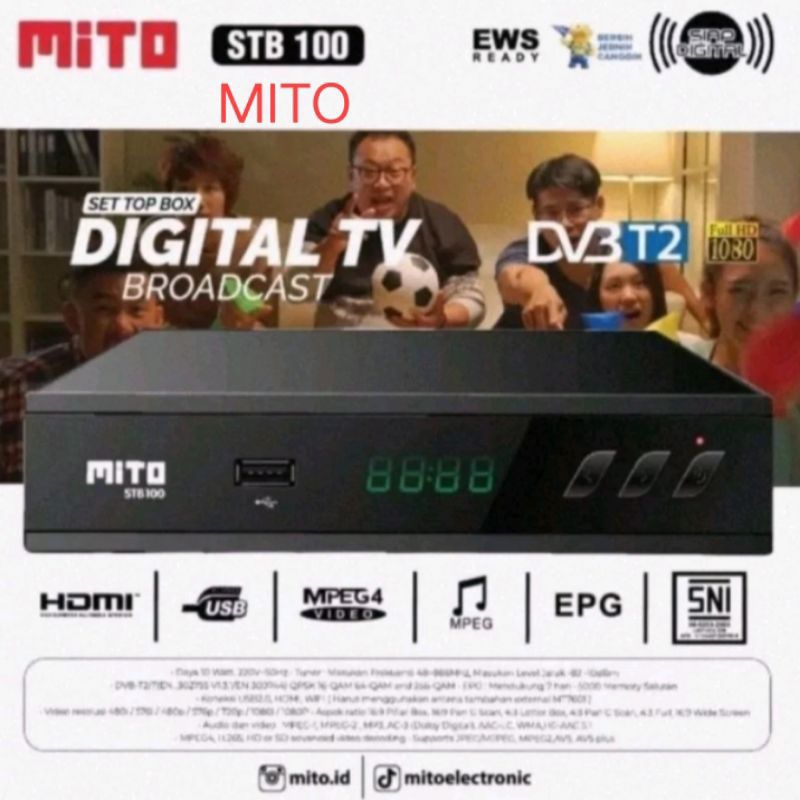 PROMO SET TOP BOX MITO STB 100 / ADVANCE STP A01  STB PENERIMA TV DIGITAL GOOD QUALITY