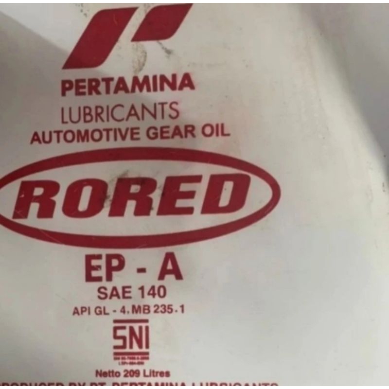 Oli Gear Rored Epa 140 GL-4 Oli Gardan Pertamina