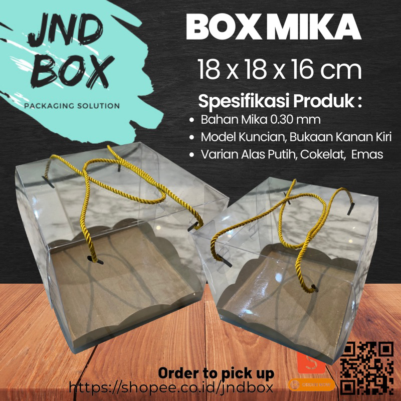 Box Mika Doskue 18 x 18 x 16 cm (Min Order 2 Pcs)