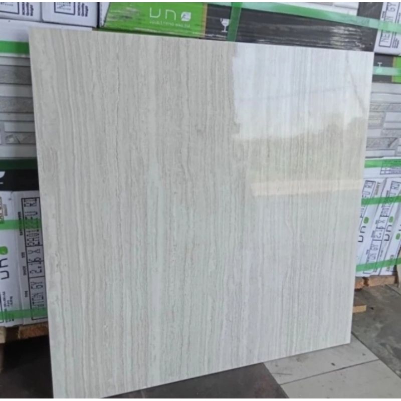 Granit 60x60 Motif Salur Travertine Glossy ARNA KIANO GREY