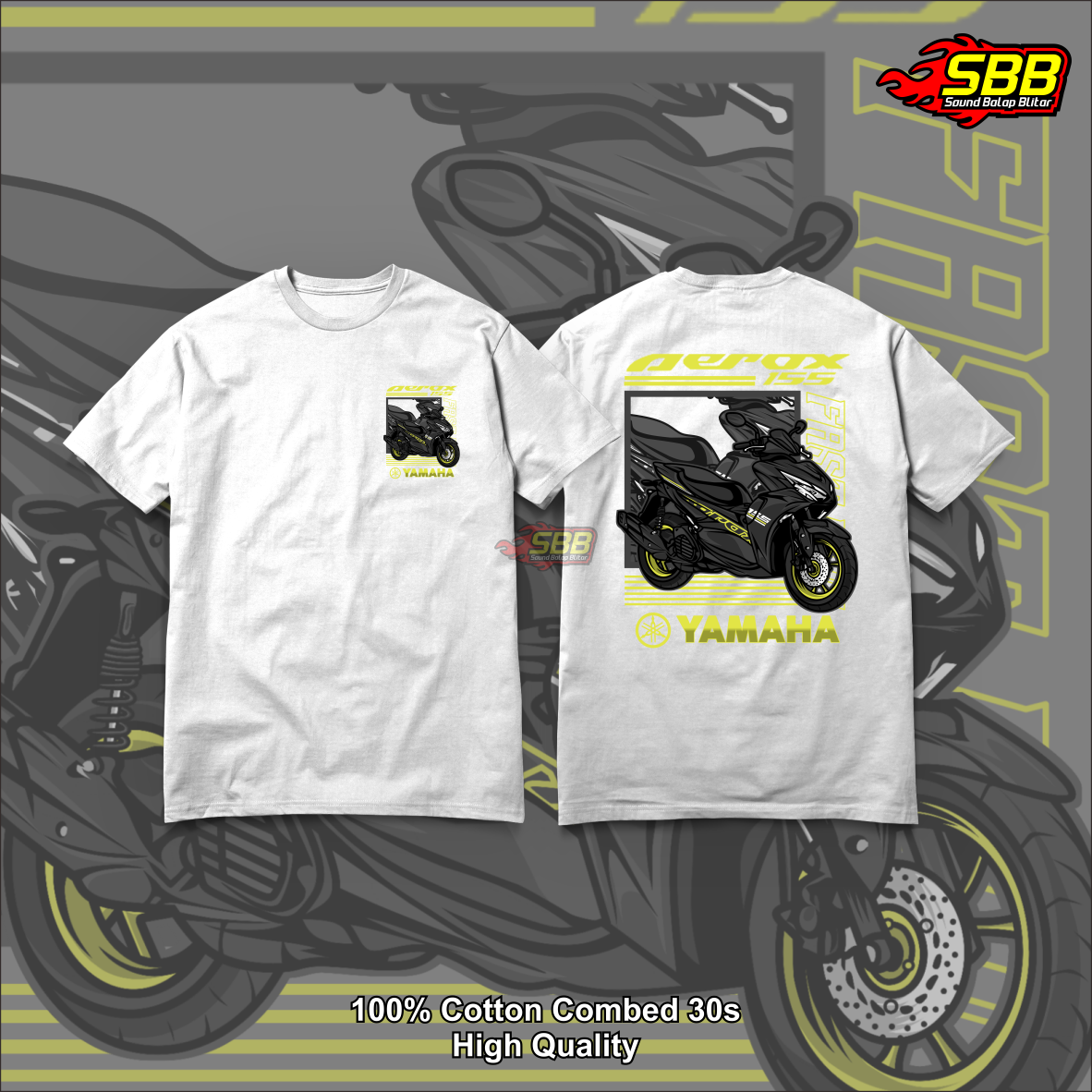 Kaos Wacing Aerox Katun Combed Distro Soundbalapblitar