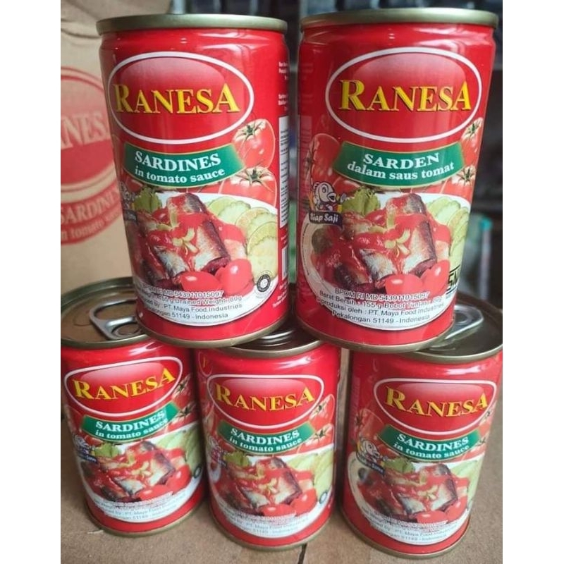 Sarden Lezat Ranesa 155gr/Sarden Dalam Saus Romat/Siap Saji Expayer 2026