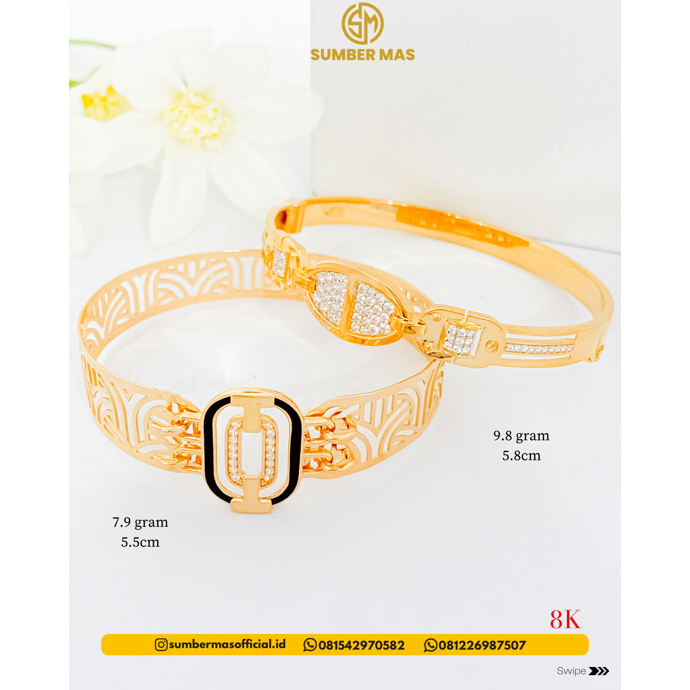 GELANG FASHION 8K - SUMBER MAS