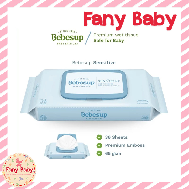 BEBESUP BABY WIPES SENSITIVE 36 SHEET
