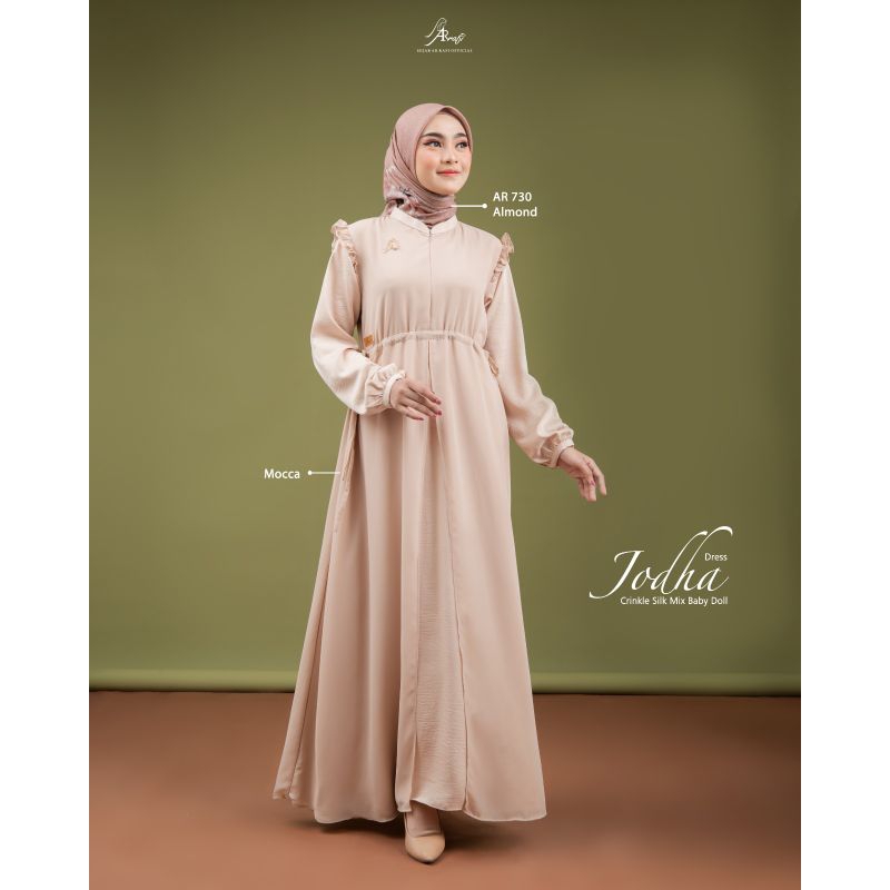 Arrafi Jodha Dress Crinkle Silk X Baby Doll Original