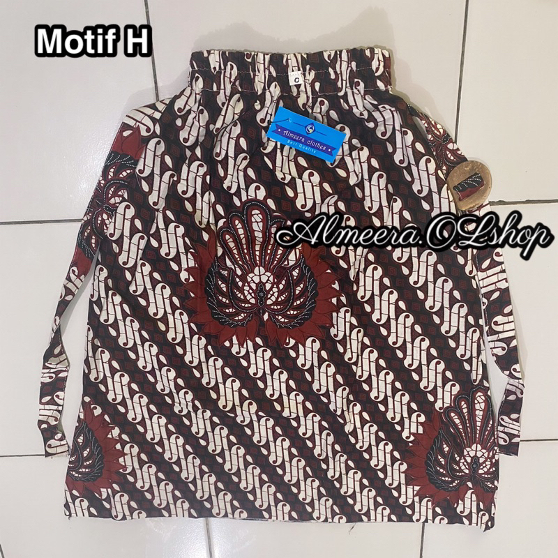 rok anak rok klok batik motif klasik rok pias lebar bawah