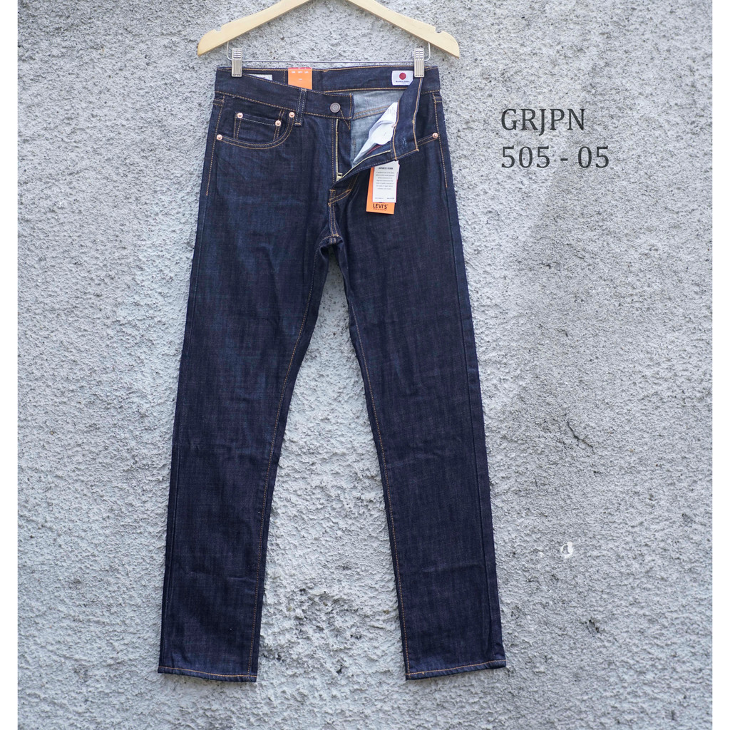 Levis 505 Japan - Celana Jeans Pria Dark Blue - Celana Panjang Pria