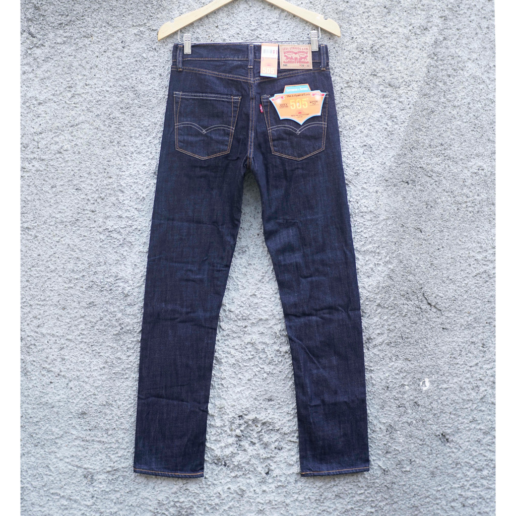 Levis 505 Japan - Celana Jeans Pria Dark Blue - Celana Panjang Pria