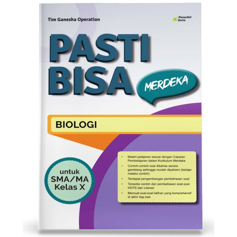 

PASTI BISA MERDEKA Ilmu Pengetahuan Alam – Biologi SMA/MA Kelas X