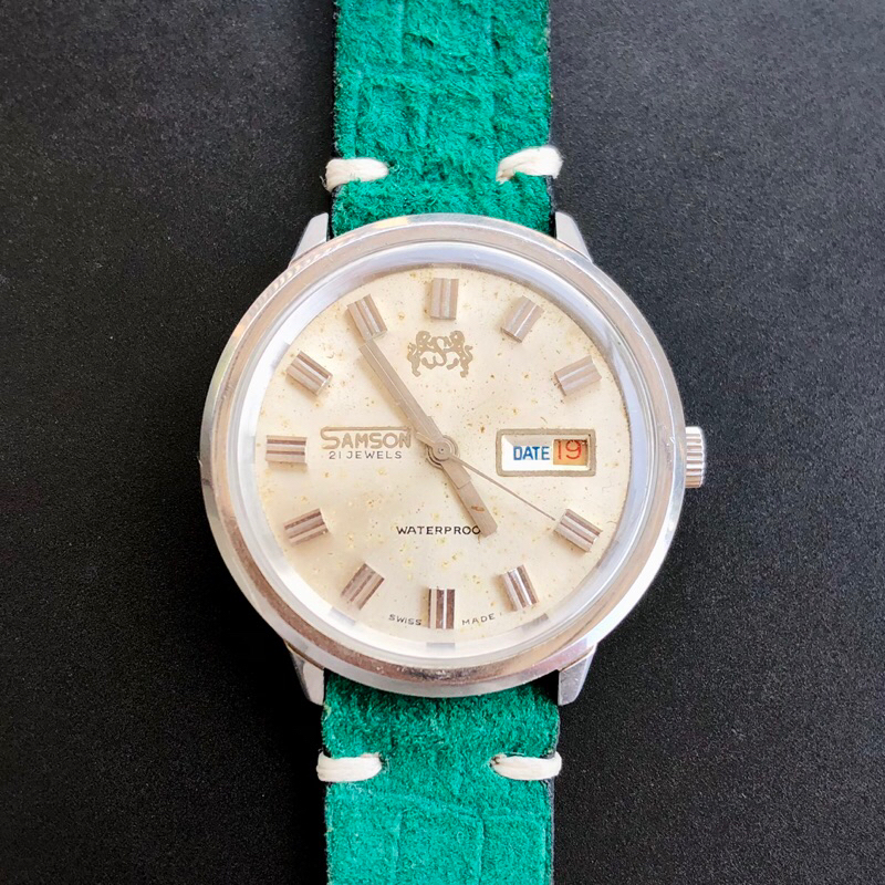 JAMTANGAN PRIA ORIGINAL / ARLOJI KUNO / SAMSON SWISS MADE 21 JEWELS