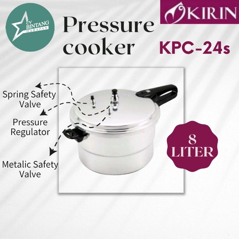 PANCI PRESTO 8 LITER/PRESSCOOKER KIRIN KPC-24S