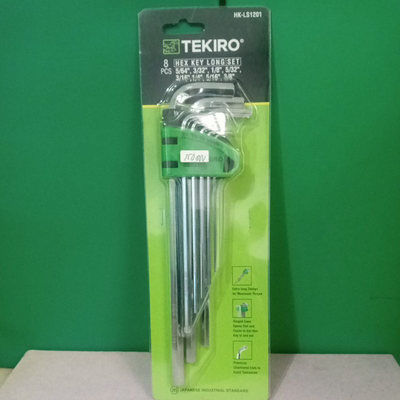 Tekiro kunci L Panjang 1 Set 8 Pcs