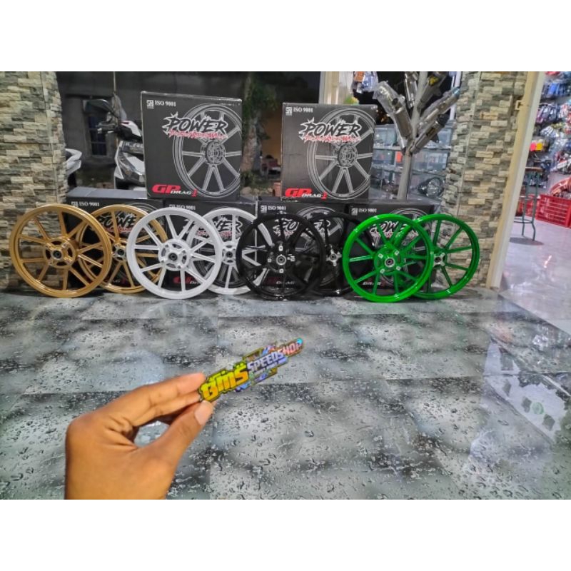 VELG RACING POWER GP WHEEL/GP DRAG-1 KAWASAKI NINJA R/SS/RR,JUPITER TROMOL BESAR,FIZ R, JUPITER MX D