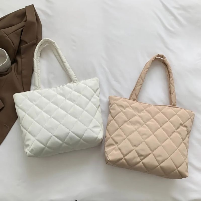 Puffy Bag Namira Shoulder Bag Bubble Import / Totebag Resleting Tas Wanita Sling Bag Aesthetic Tas laptop Tas Kuliah Kekinian Tote Bag Wanita Tas kerja Tas Quiting Parasut