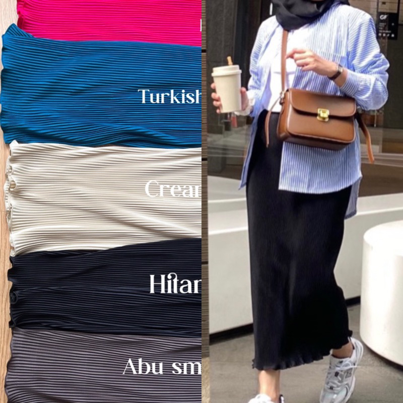 ROK PLISKET  A PAYUNG PANJANG Mayung Flare skirt