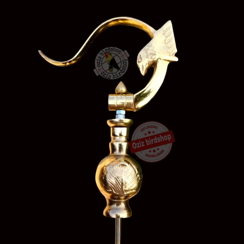 gantungan lipat rep radja dan pion motif daun gold sangkar kotak