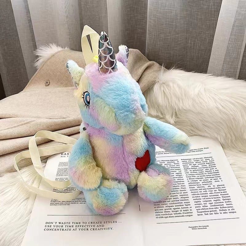 TAS RANSEL BONEKA UNICORN TAS RANSEL ANAK KUDA PONI TAS SEKOLAH