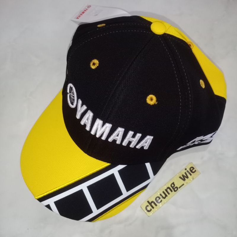 Topi Yamaha Racing Blok Yellow Original Hong Leong Yamaha Malaysia Harga 1bh