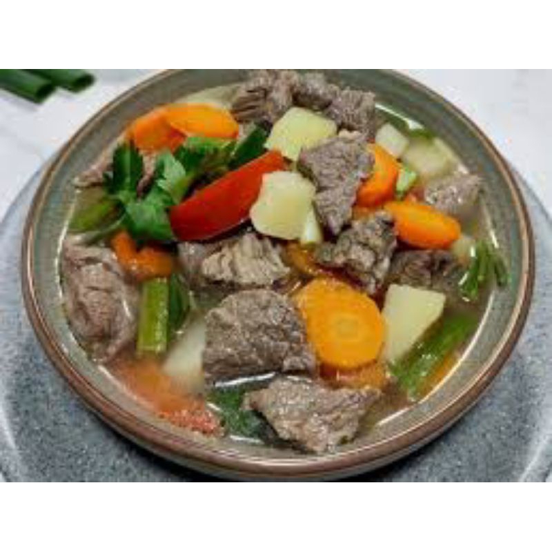 

sop daging sapi siap makan halal khas medan