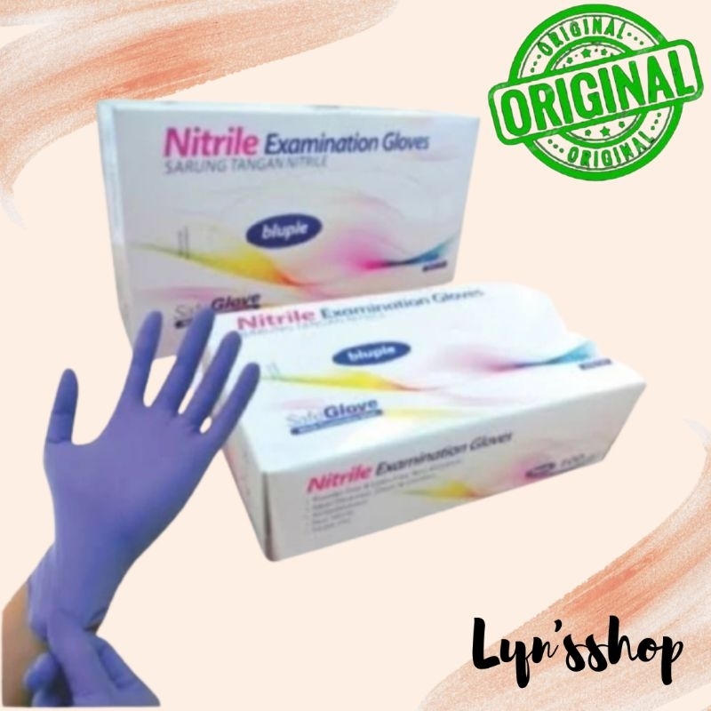 Sarung Tangan Nitrile Safeglove handscoon isi 100pcs/box