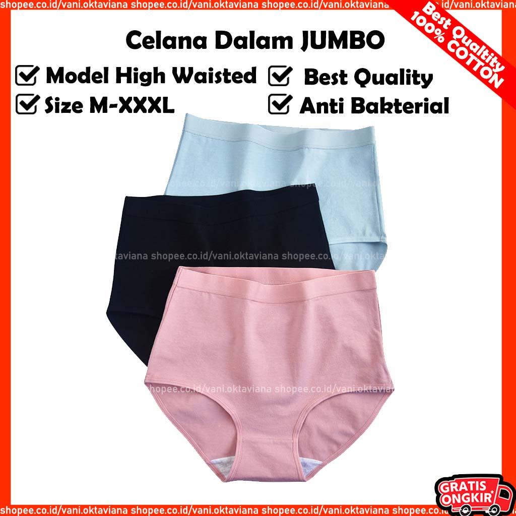 Celana Dalam JUMBO Celana Dalam Wanita Cotton 100%