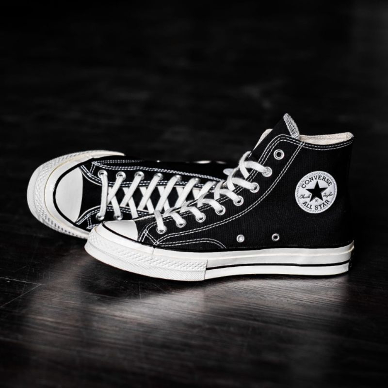 Sepatu Converse Chuck Taylor 70S High Black Egret Original | Sepatu Sneakers | Converse Original