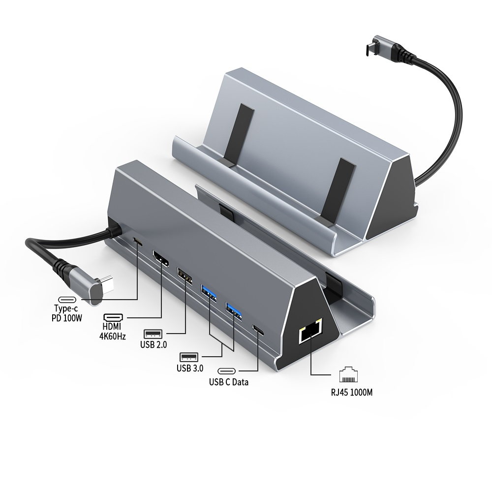 Docking Station Multifunctional 7-in-1 - for Steam Deck - NS Switch