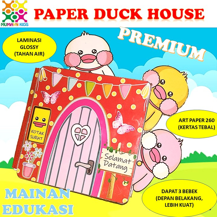 PAPER DUCK BEBEK VIRAL PPREMIUM Busy Book Paper Doll Quite Book Paper Book Mainan Edukasi Anak