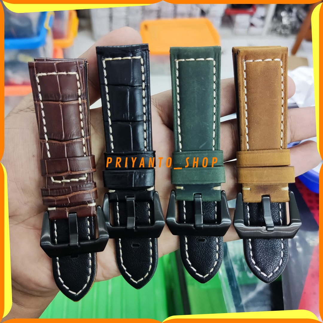 STRAP TALI JAM TANGAN PANERAI 22MM 24MM KULIT MUTU BAGUS