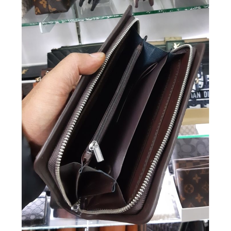 dompet handbag panjang Anyaman Tas Tangan pria/wanita Import