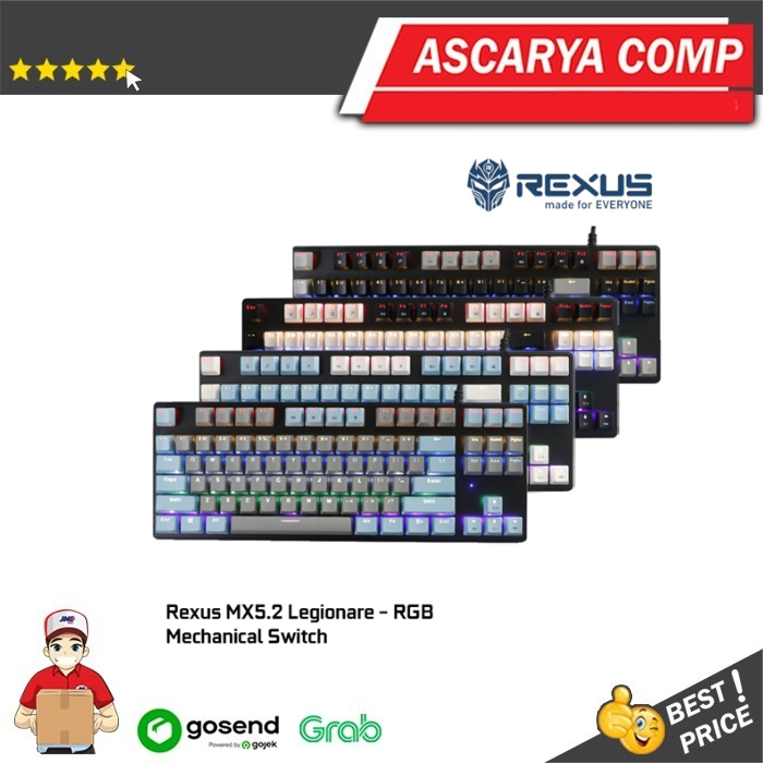 Rexus Keyboard Gaming Mechanical Legionare MX5.2 TKL