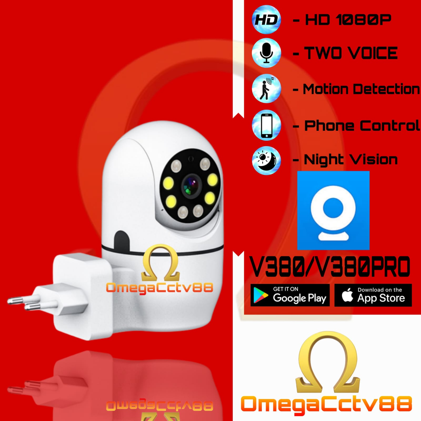 New IP CAMERA CCTV V380 HD 10MP FULL HD Wifi Cctv Ip Camera INDOOR