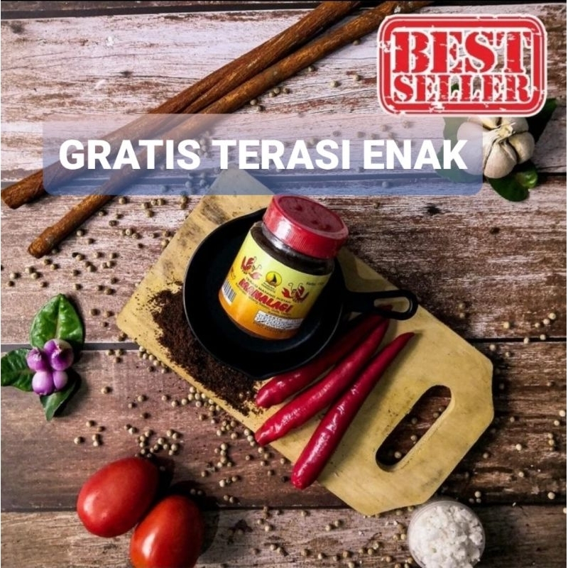 

Terasi Matang Manalagi 135gram ENAK GRATIS terasi ENAK khas Cirebon