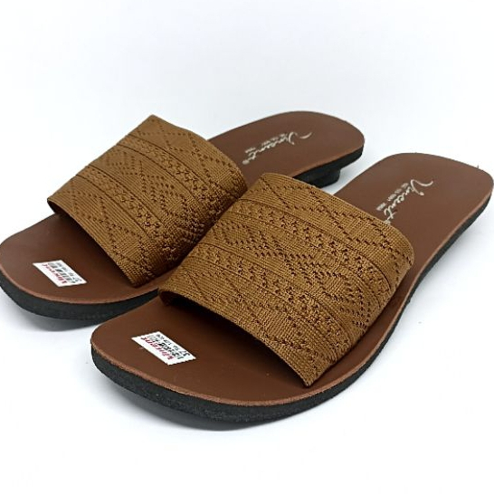 Sendal Sandal Wanita SOL KARET MENTAH TIDAK LICIN Sandal Model Terbaru Rajut Import Ori-VINCENT