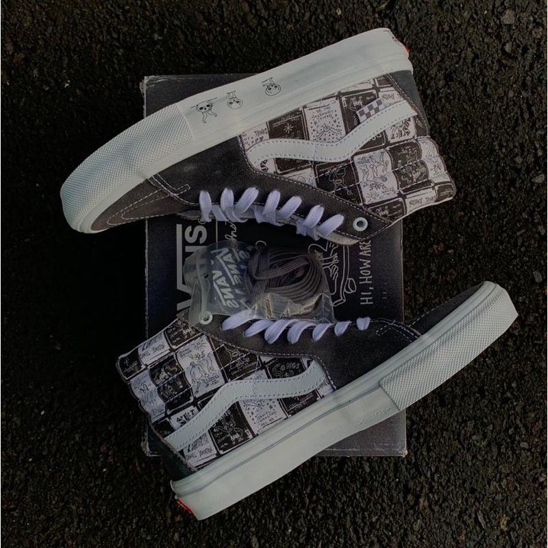 Sale Vans Sk8 Hi Pro Skate X Daniel Johnston
