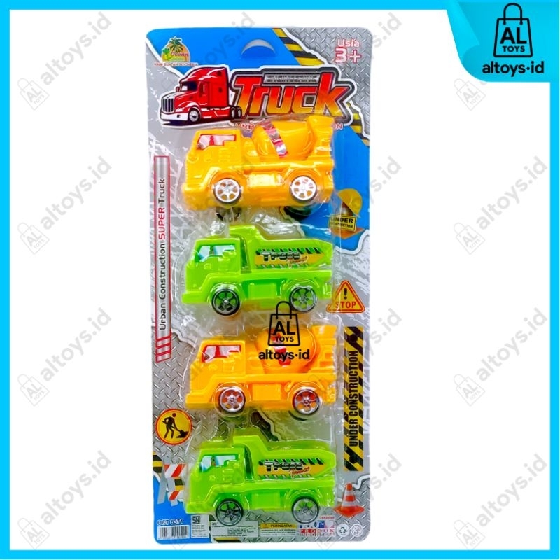 Mainan Mobil Mobilan Power Truck Konstruksi Construction Play Set OCT6376