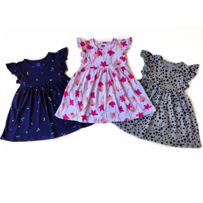 Naishkids Dress Ruffle Anak Perempuan Katalog 2 Size 1-5 thn