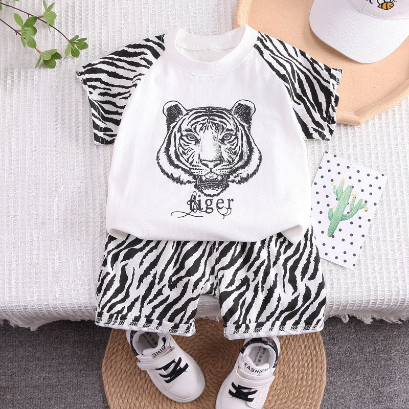 BARU LID7012 - Baju + Celana Pendek Cotton Set 2in1