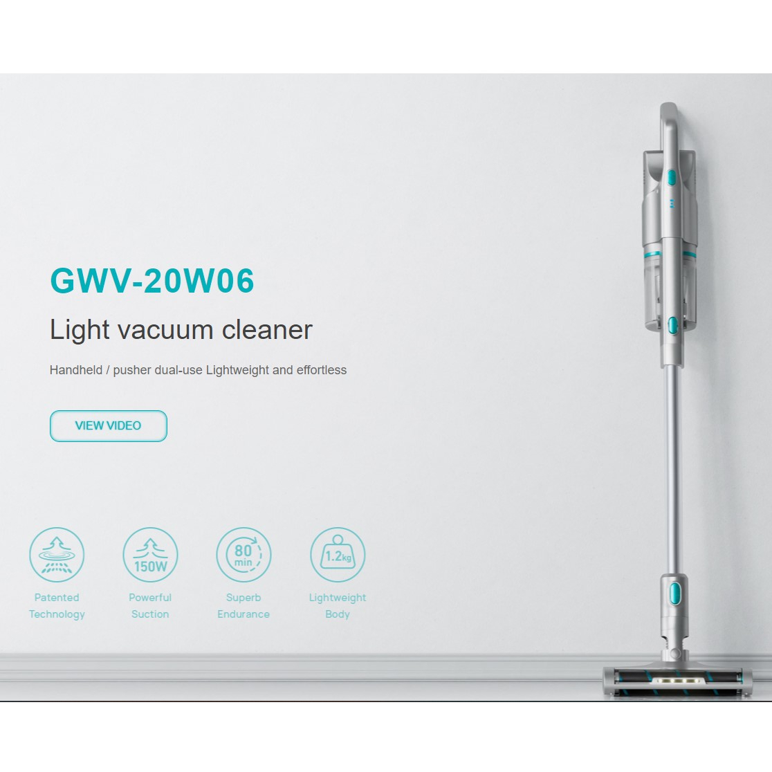 GWEICH Vacuum Cleaner GWV-20W06 Silver
