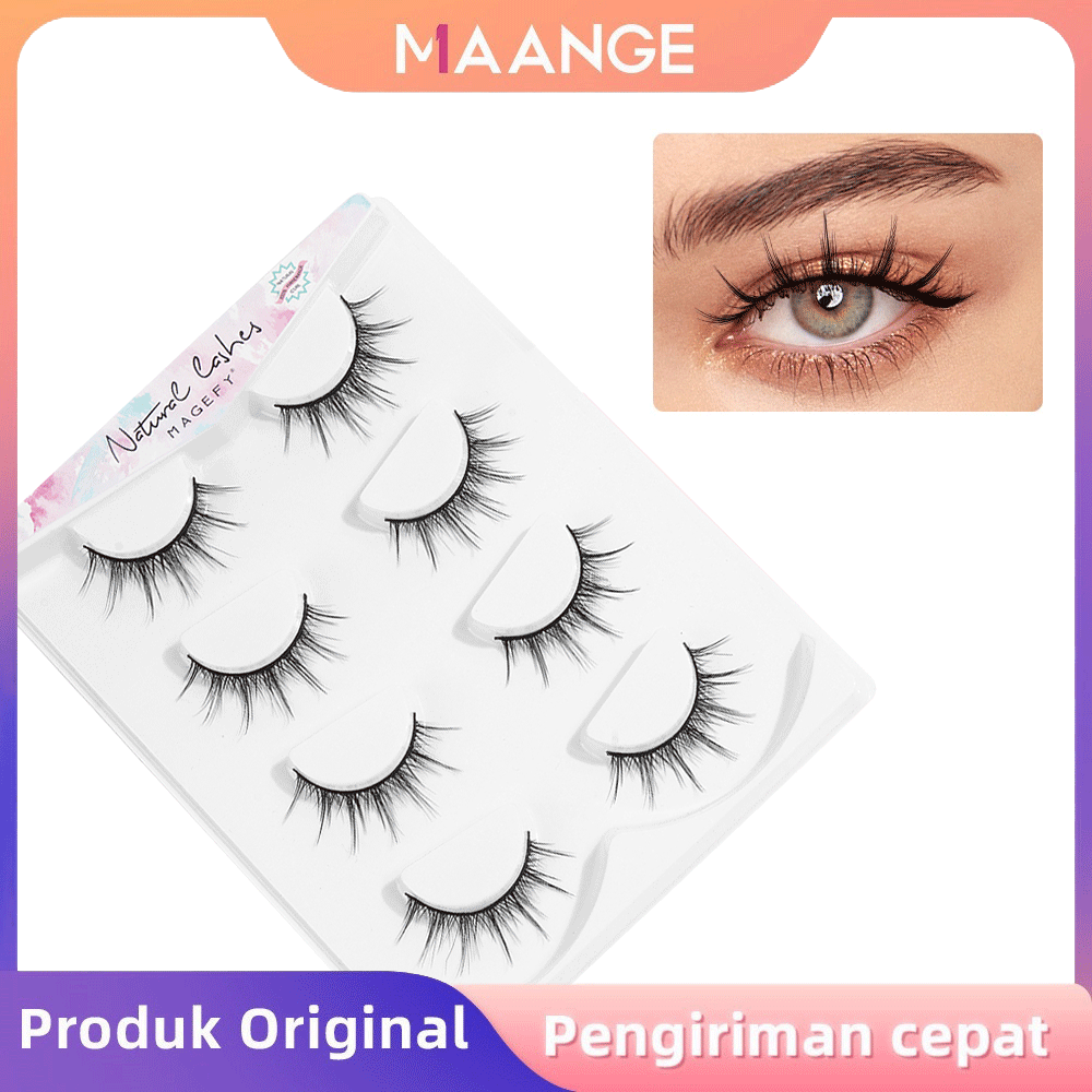 MAANGE Bulu Mata Palsu Natural Bulu Mata 3D Eyelash Extension Lembut Eyelash 7343