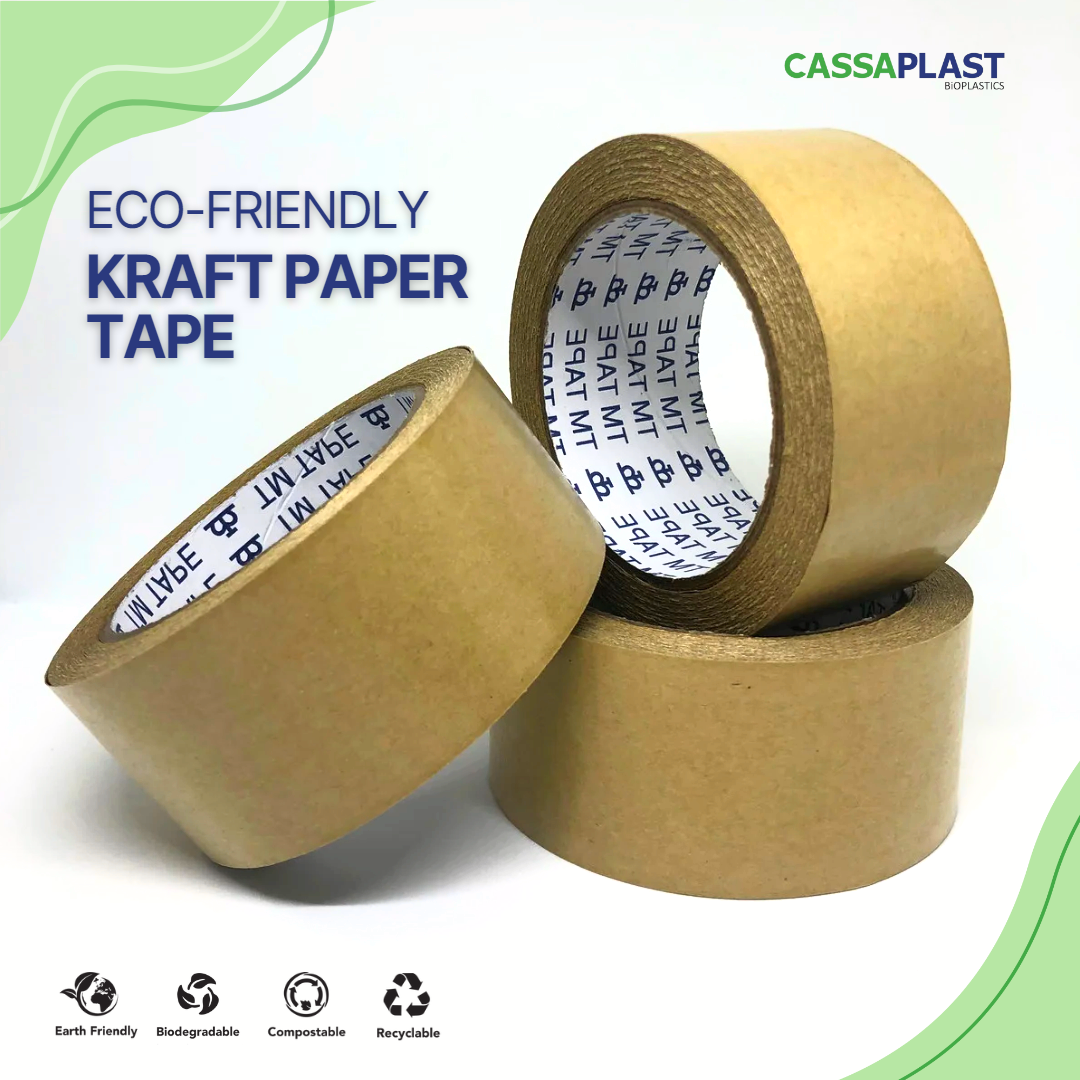 

Lakban Coklat Ramah Lingkungan Kraft Paper Tape