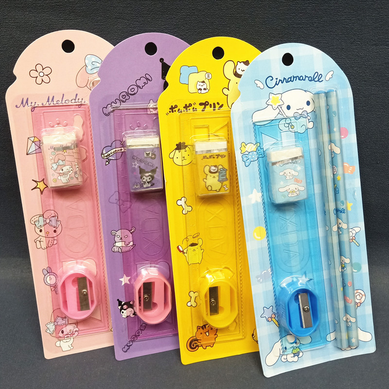 SET PENSIL STATIONERY SANRIO ALAT TULIS SEKOLAH ATS ATK PERALATAN SEKOLAH ANAK CINNAMOROLL MY MELODY KUROMI POMPOMPURIN @banyak