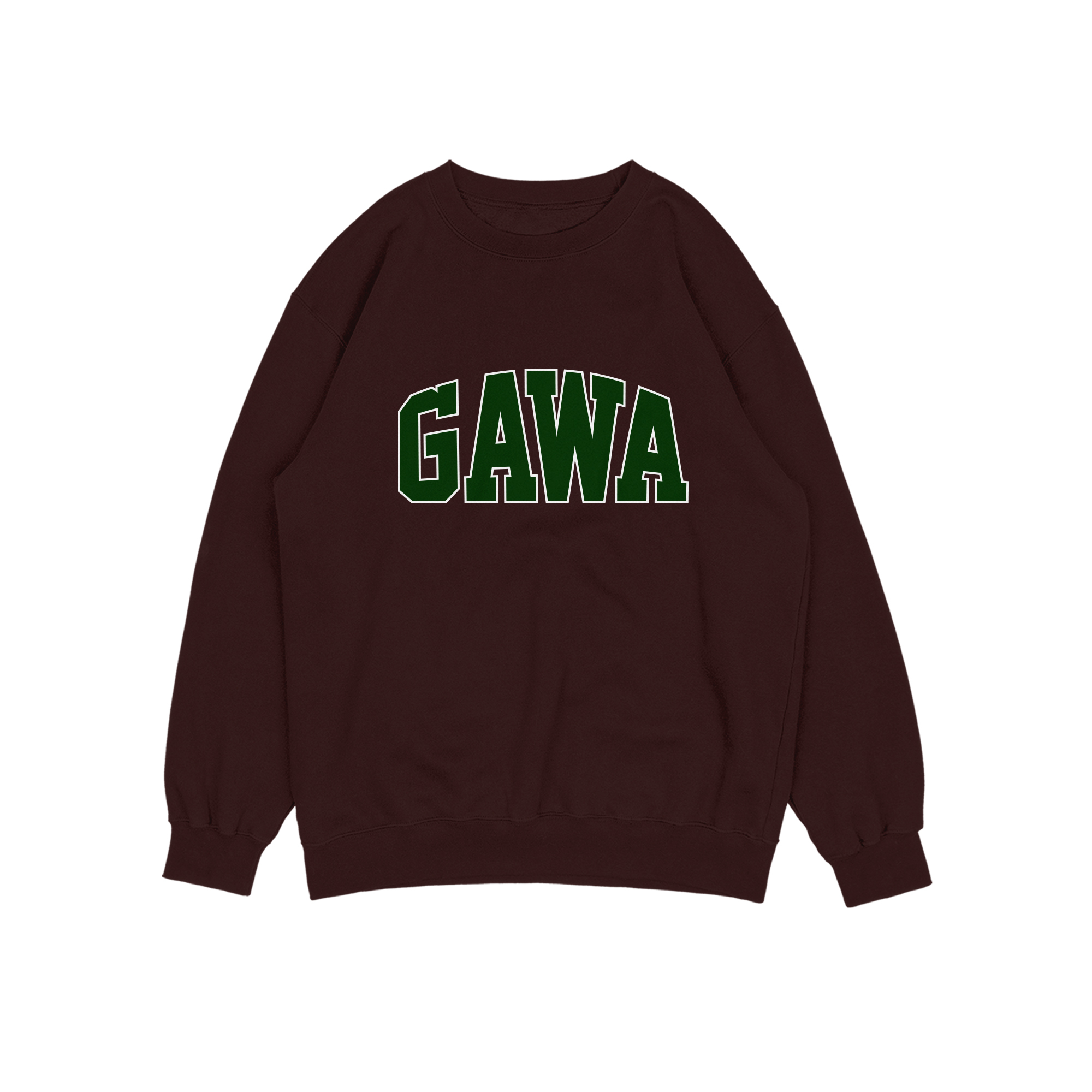 GREEN LOGO GAWA SWEATER CREWNECK PRIA WANITA Size M-XXL