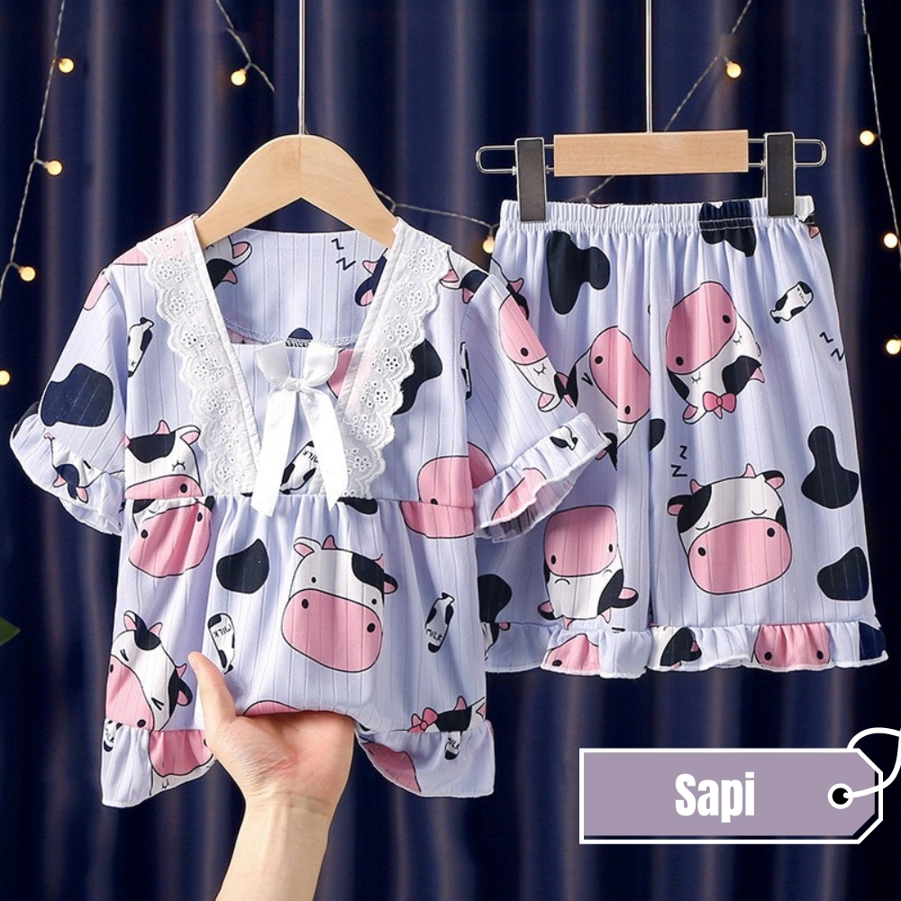 RG Setelan Baju Anak Perempuan HP ( 1 - 3 Tahun ) Bahan Katun Silk / Setelan Dress Anak Perempuan / Setelan Anak Karakter / Setelan Import